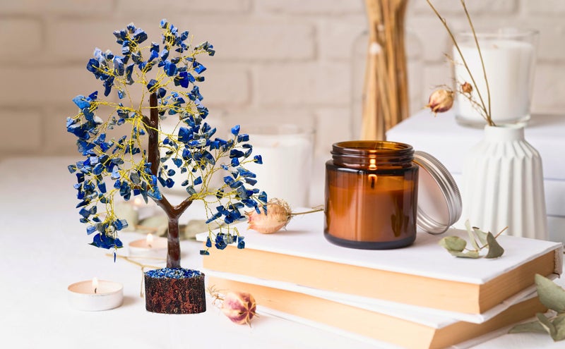 AstraVeda Lapis Lazuli Tree  Tree of Life  Crystal Tree  Feng Shui Tree  Positive Energy Tree  Meditation Gift  Crystals and Stones  Spiritual Items  300 Bead - Image 5