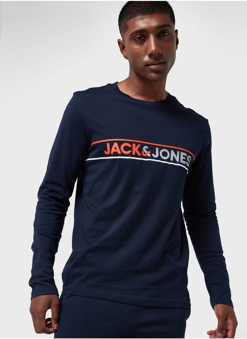 JACK & JONES - Logo T-Shirt & Sweatpants Set - Image 1