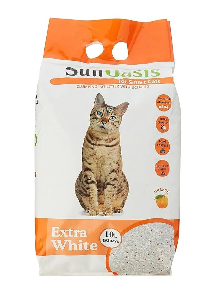 Sun Oasis Clumping Cat Litter Orange Scented 10 L