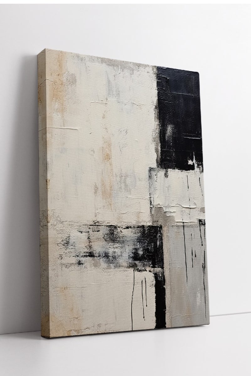 مودكلاس لوحة جدارية تصميم تجريدي بإطار خشبي - Image 2