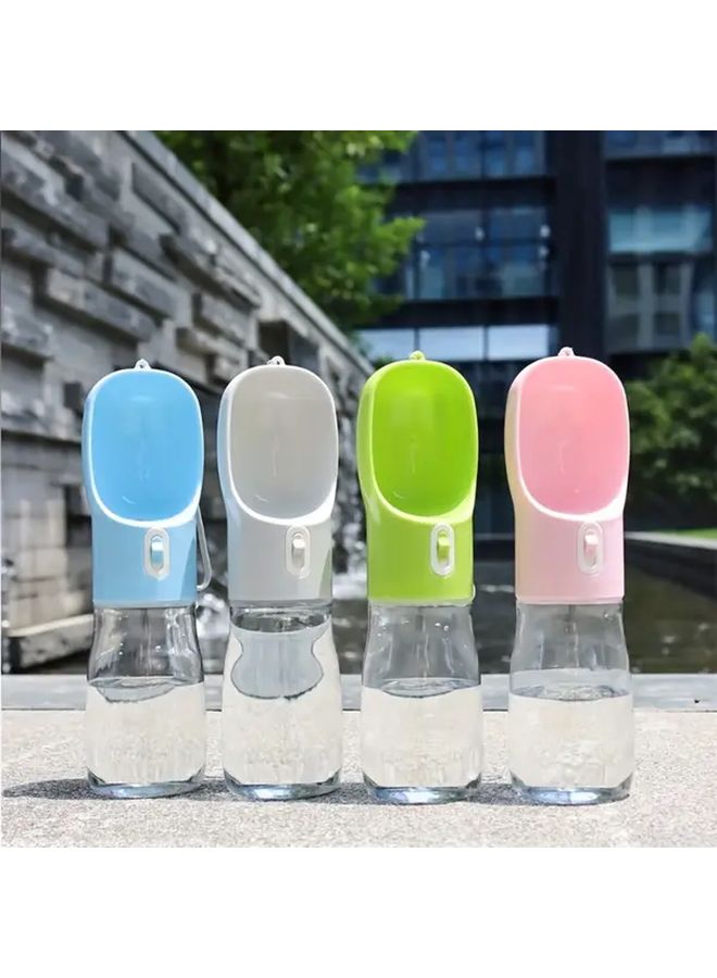 Portable Dog Water Bottle With Bowl Leakproof Pet Water Dispenser Durable Plastic For Travel Hiking Outdoor Activities Yellow - Image 3