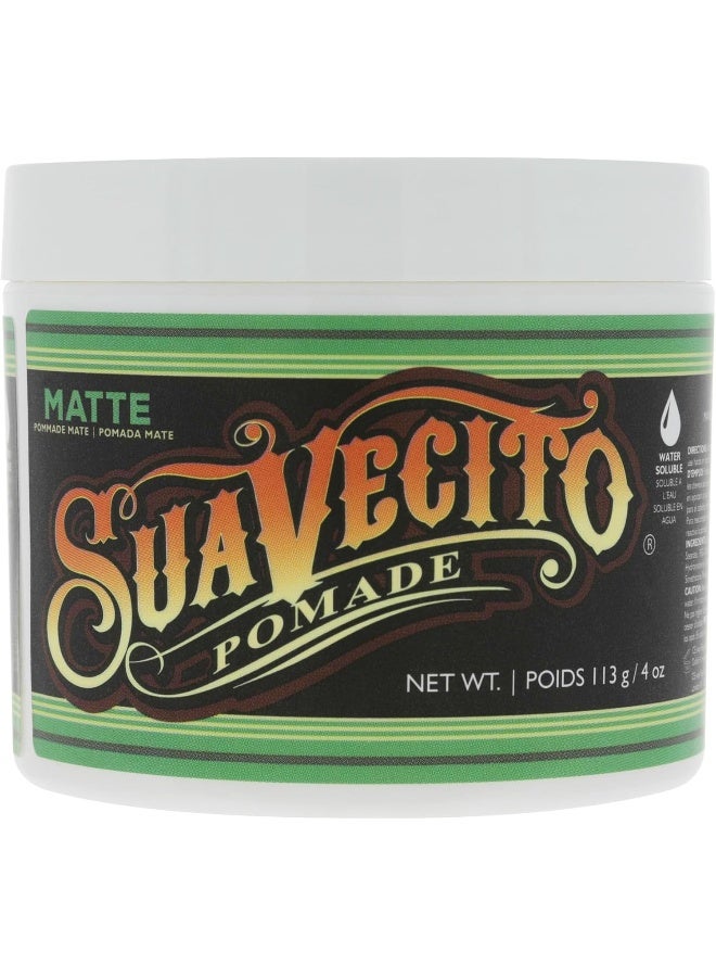 SUAVECITO Shine-Free Matte Pomade For Men, 4 Ounce - Image 1