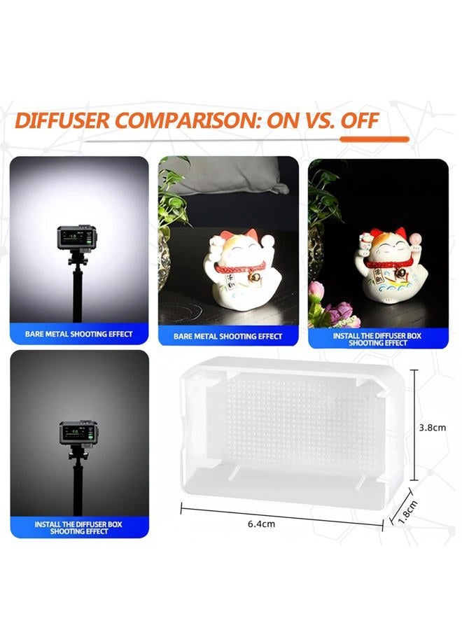MOORDIEL IT30 Pro Diffuser, Flash Diffuser for Godox IT30 Pro IT30PRO, for GODOX IT30ProS IT30ProF IT30ProC IT30ProN IT30ProO Mini Flash, Soft Even Lighting Without Harsh Glare, Easy to Install - Pack of 2 - Image 4