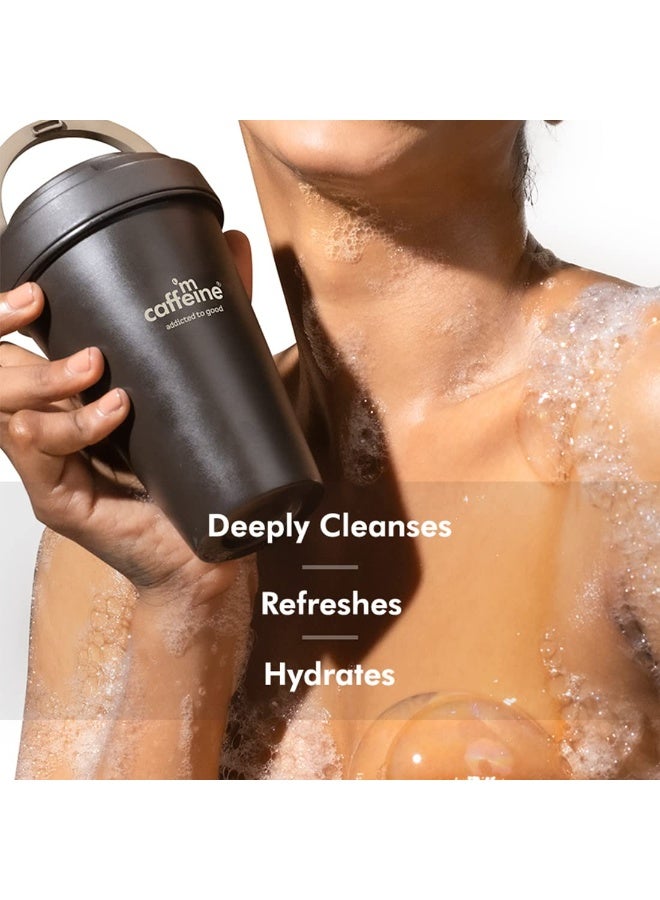 MCaffeine mCaffeine Coffee Body Exfoliation Kit with Body Scrub, Body Wash & Bath Glove | Exfoliates, Deeply Cleanses, Polishes & Removes Tan | Skin Care Combo for All Skin Types  - Image 2