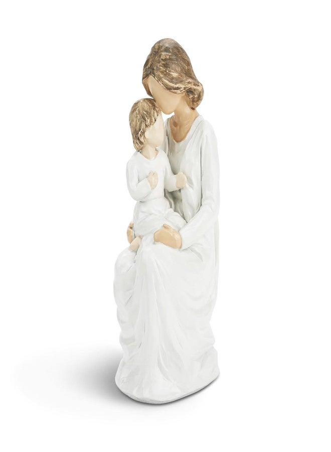 DIBALIYI Resin Mother and Baby Figurines Statues, Gifts for New Parents, Ideal for First Mothers, The Greatest Bond Mon and Child Sculptures, Hand-Painted Figure, 5.1" H - Image 1