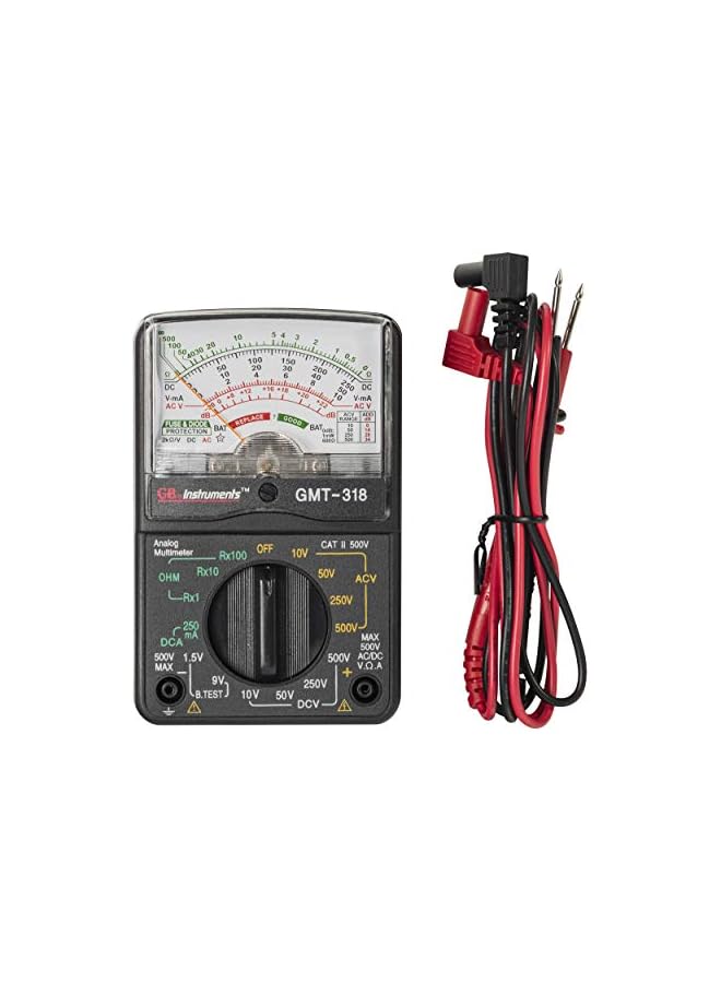 Gardner Bender GMT-318 Analog Multimeter, 6 Function, 14 Range, AC/DC Volt, 500V - Image 3