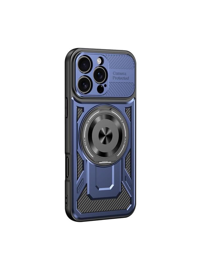 S-TOP Case For iPhone 16 Plus Armor Rotating Holder MagSafe Phone Case - Image 2