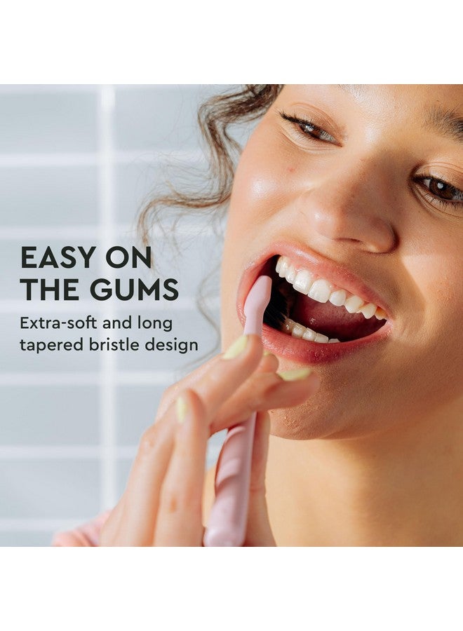 Boka Classic Denture Brushes with Activated-Charcoal, Extra Soft Dental Toothbrush with Bioplastic Handle and Cap, Dentist-Approved for Adults and Kids (Pack of 1, Mint) - Image 3