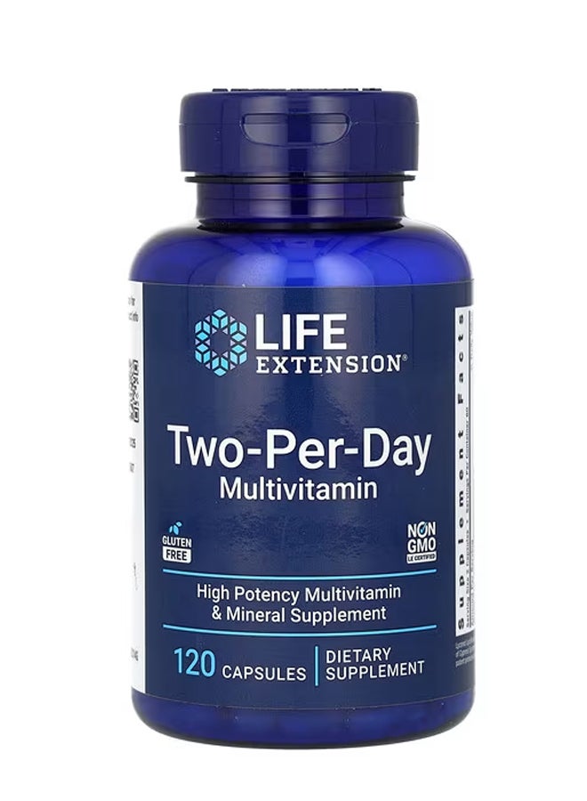 لايف إكستنشن الفيتامينات المتعددة اثنان في اليوم 120 كبسولة