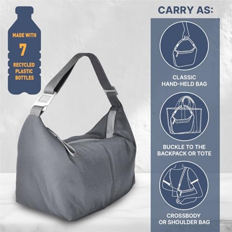 Reusable Insulated Lunch Bag for Men and Women - 6.5L Watertight Leakproof Lunch Box for Adults With Carrier - Image 3