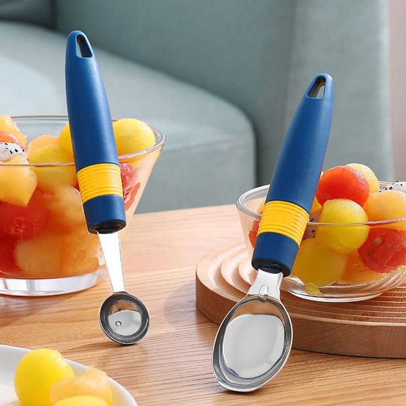 1 Set of Household Fruit Scooper Stainless Steel Melon Baller Ice Cream Spoon - Image 5