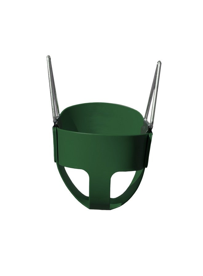 Gorilla Playsets 04-0008-G/G Full Bucket Toddler Swing, Bucket, Green 60" Plastic Coated Chains, 50 Lb Capacity - Image 3