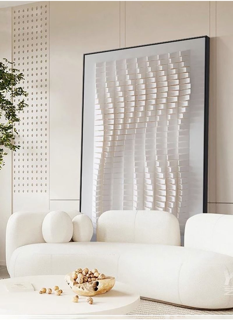 Merry Moments 3D Wall Art Modern Aesthetics Minimalist Architectural Wall Art Fine Art Canvas Prints Pictures For Loft Home Office Living Room Boutique Hotel Decor Black Frame 70x100 cm  - Image 3