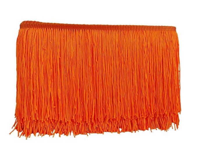 CHAINETTE FRINGE TRIM 6 INCH 10 YARDS TASSEL FRINGE TRIM FOR SEWING CRAFT DIY DECORATION937 ORANGE