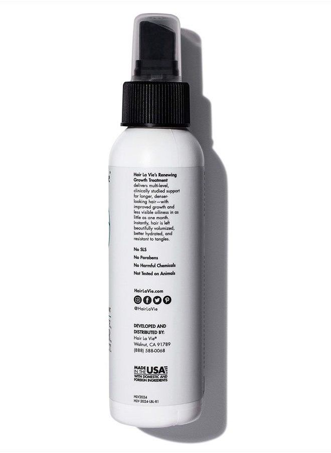 Hair La Vie - Renewing Growth Treatment - Hair Thickening Spray & Scalp Treatment - Add Instant Volume to Thinning Hair and Soothe Itchy Scalp for Fast Hair Growth, 4 fl oz. - Image 1