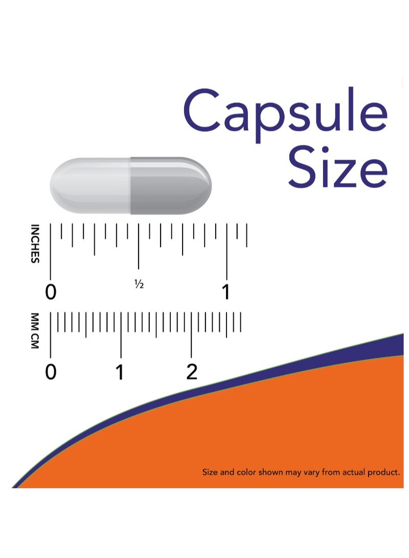 NOW Foods, L-Arginine, 500 mg, 250 Veg Capsules - Image 3