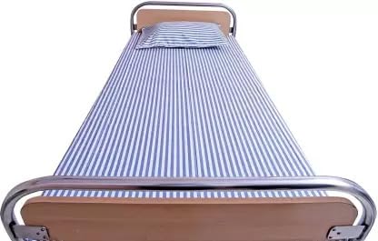 Generic YAWEH Cotton Hospital Bed SheetBlanket Single Bed 60 inch x 90 inch Blue Color with Pillow Cover Blue  - Image 2