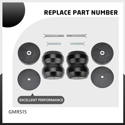 OTINUBEE GMRS15 Rear Axle Kit Bump Stops System, Suspension Rubber Helper Spring Kit Upgrade Compatible with Chevy Silverado 1500 and GMC Sierra 1500 2019-2025 - Image 2