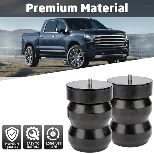 OTINUBEE GMRS15 Rear Axle Kit Bump Stops System, Suspension Rubber Helper Spring Kit Upgrade Compatible with Chevy Silverado 1500 and GMC Sierra 1500 2019-2025 - Image 5
