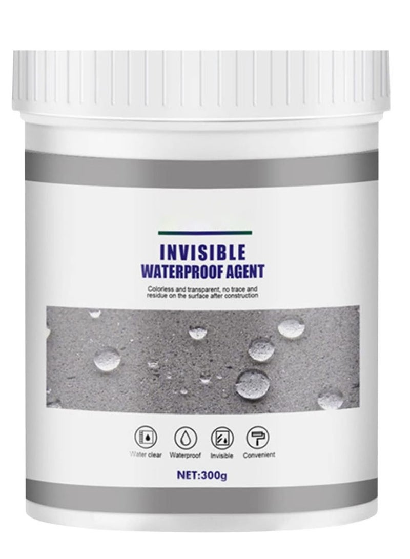 Waterproof Insulation Sealant, Invisible Waterproof Agent with Brush, Transparent Coating Tile Trapping Repair Wall Mending Agent for Home Roof Bathroom (300g)  - Image 1