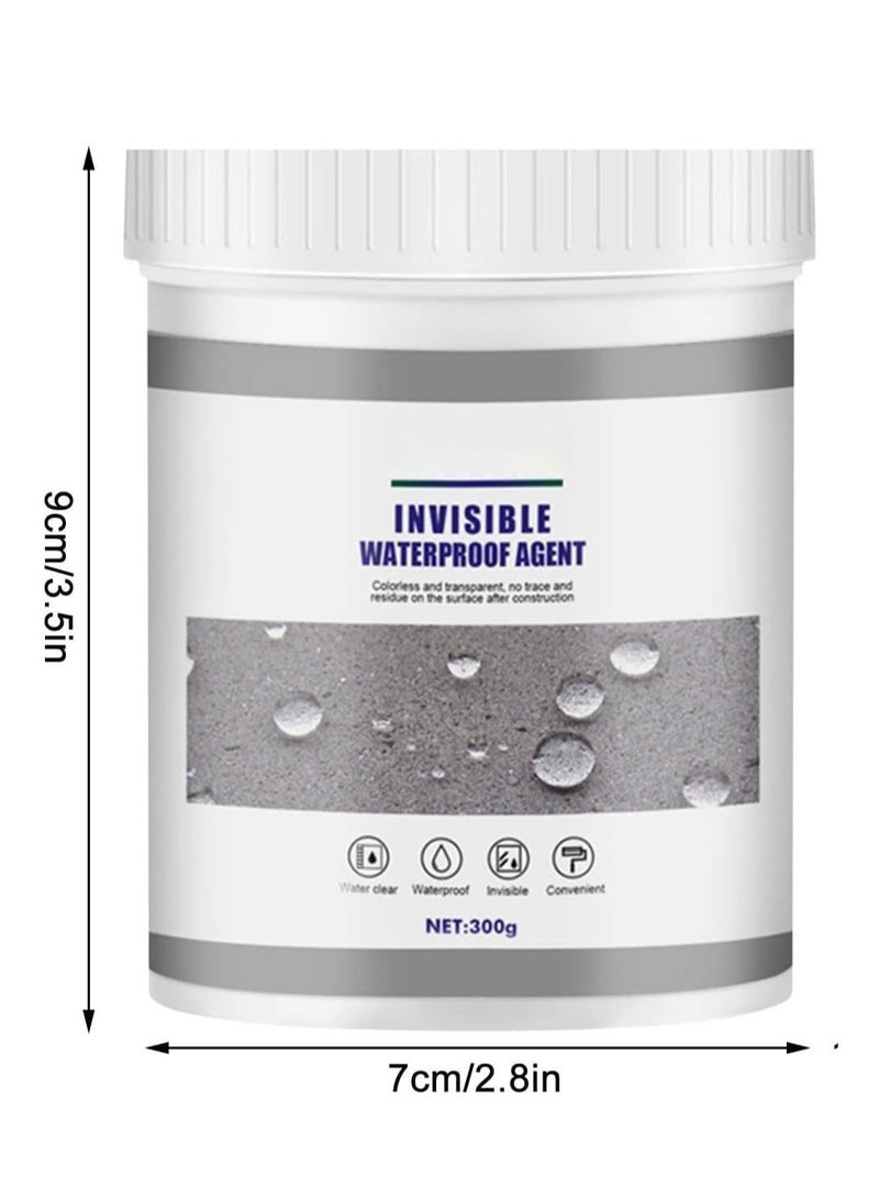 Waterproof Insulation Sealant, Invisible Waterproof Agent with Brush, Transparent Coating Tile Trapping Repair Wall Mending Agent for Home Roof Bathroom (300g)  - Image 5