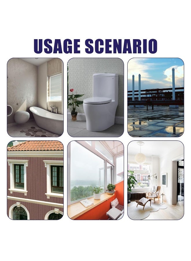 Waterproof Insulation Sealant, Invisible Waterproof Agent with Brush, Transparent Coating Tile Trapping Repair Wall Mending Agent for Home Roof Bathroom (300g)  - Image 3