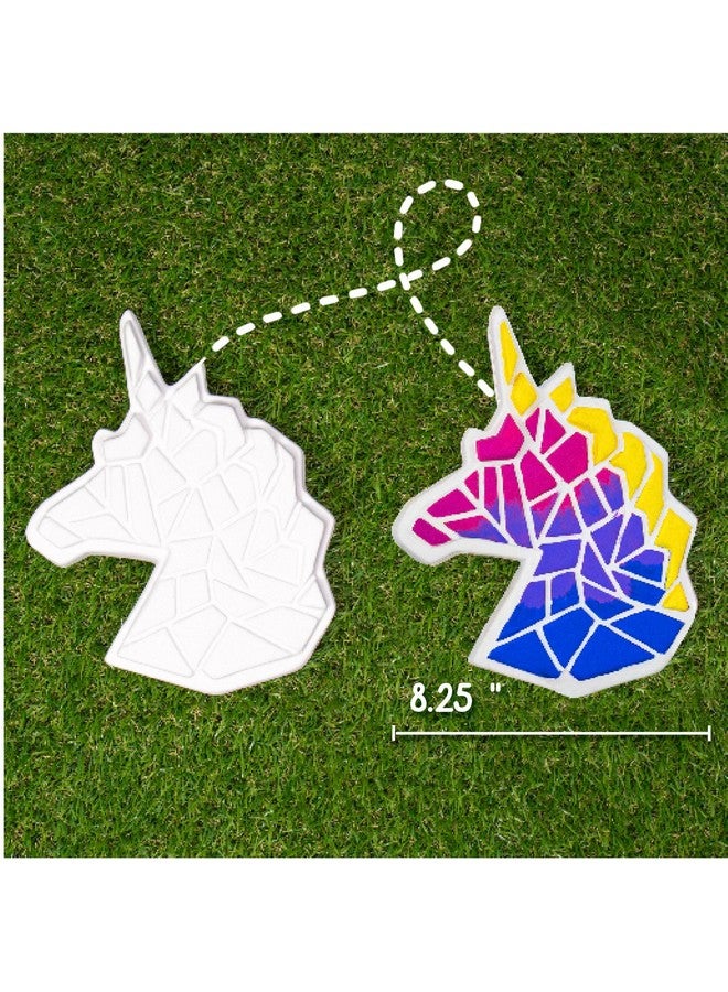 Creative Roots Mosaic Unicorn Stepping Stone Includes 7 Inch Ceramic Stone & 6 Vibrant Paints Diy Garden Stepping Stone Kit For Kids Ages 6+ - Image 3