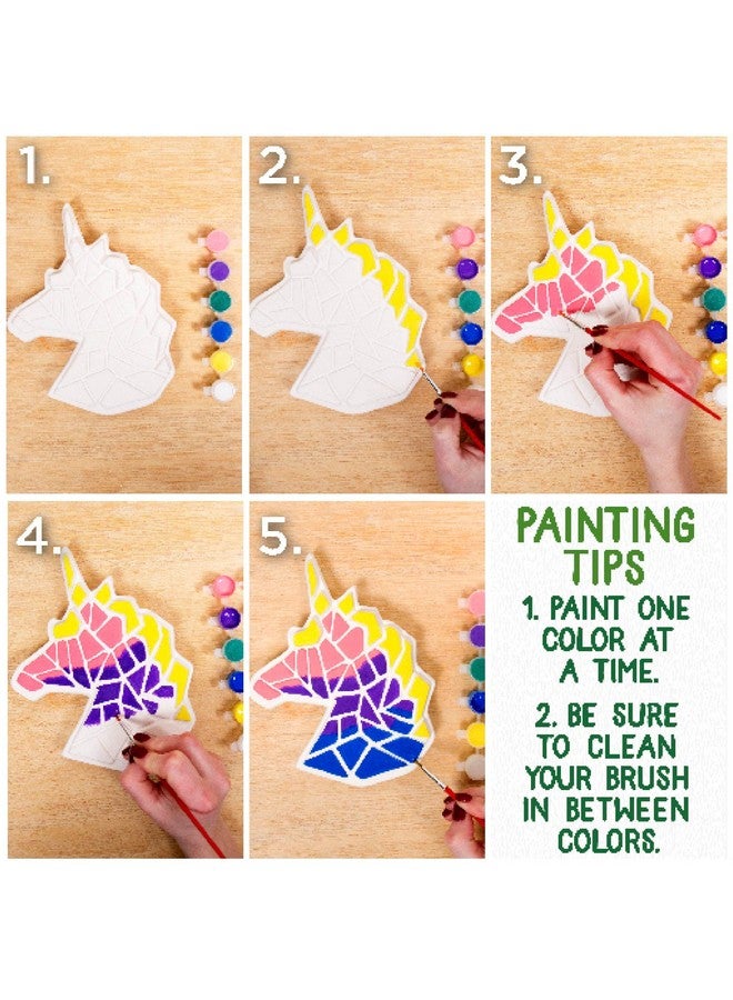 Creative Roots Mosaic Unicorn Stepping Stone Includes 7 Inch Ceramic Stone & 6 Vibrant Paints Diy Garden Stepping Stone Kit For Kids Ages 6+ - Image 5