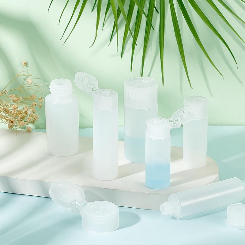 BENECREAT 10Pcs 12ml/18ml/30ml Travel Bottles Plastic Toiletry Bottles Flip Cap Squeeze Sample Bottle Containers for Makeup Lotion Emulsion Foundation Shampoo Packing - Image 5
