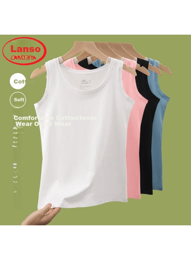 Langsha Modal Cotton Tank Top For Women, Spring And Summer Inner Wear, Ladies' Camisole, Round Neck Undershirt, Slim-fit Sleeveless Outer Wear, Thin Style