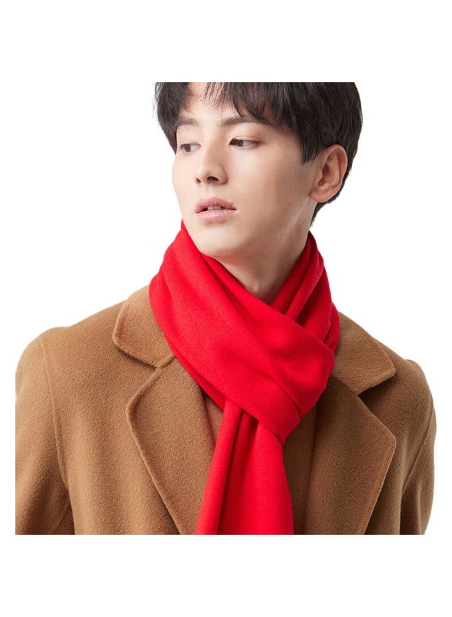 HOdo Wool Scarf For Men, Autumn And Winter Warm Thick Scarf, Neck Warmer, Birthday Gift For Boyfriend Or Husband - Image 1