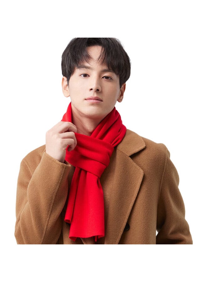 HOdo Wool Scarf For Men, Autumn And Winter Warm Thick Scarf, Neck Warmer, Birthday Gift For Boyfriend Or Husband - Image 3