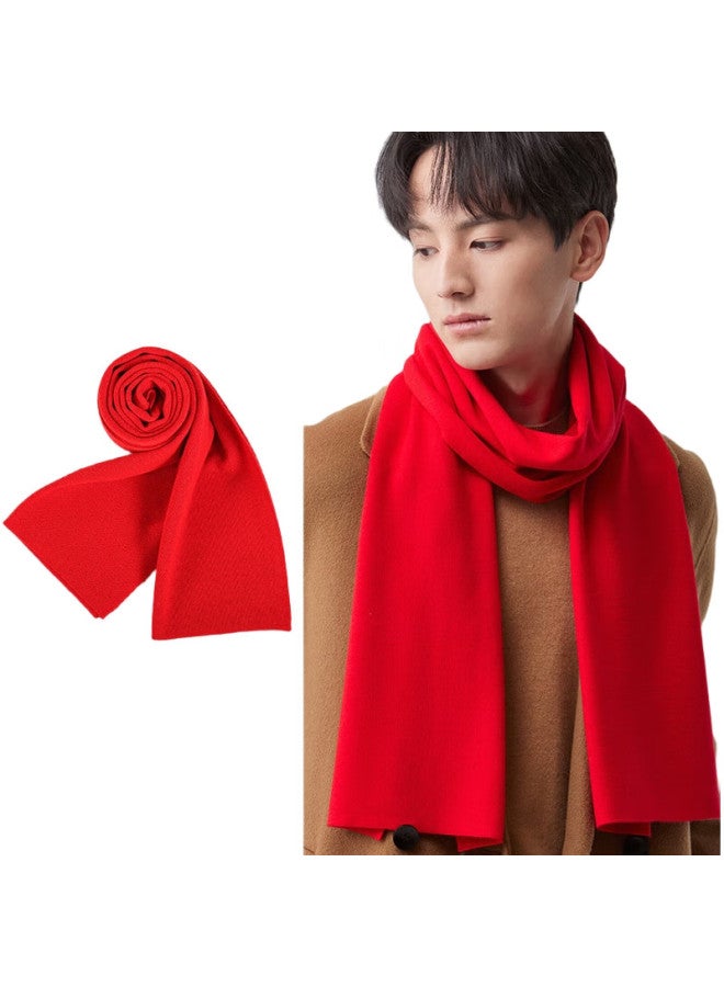 HOdo Wool Scarf For Men, Autumn And Winter Warm Thick Scarf, Neck Warmer, Birthday Gift For Boyfriend Or Husband - Image 2