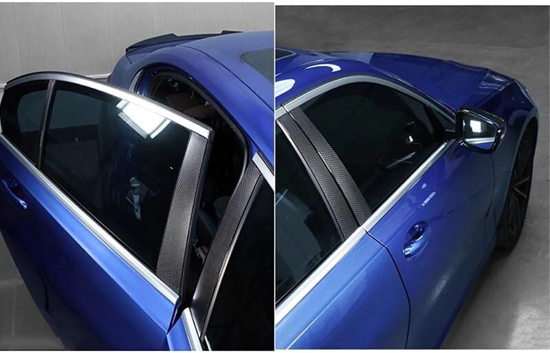 DEMULAX Carbon Fiber Look Window Pillar Trim for BMW 3 Series - Image 5