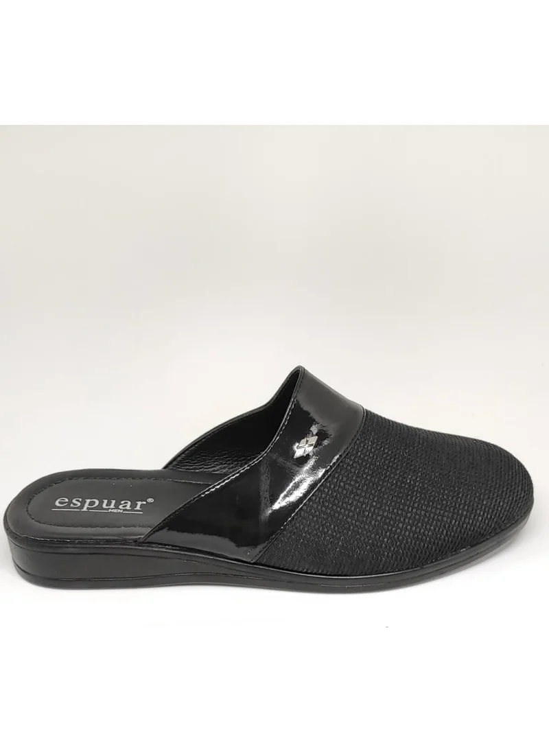 اسبوار 424 Straw Pattern Men's Slippers - Black