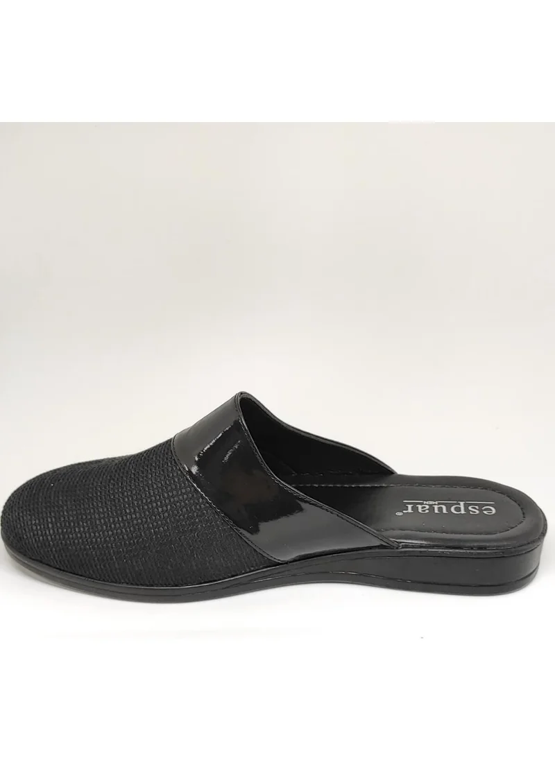اسبوار 424 Straw Pattern Men's Slippers - Black