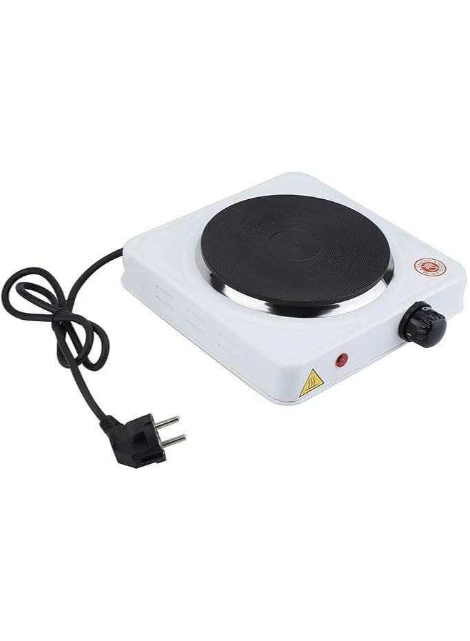 بوتاجاز مسطح كهربائي بعين واحدة  1000 وات  تصميم مدمج وسهل الحمل للاستخدام المنزلي والمكتبي - Image 1