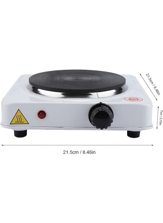 بوتاجاز مسطح كهربائي بعين واحدة  1000 وات  تصميم مدمج وسهل الحمل للاستخدام المنزلي والمكتبي - Image 3