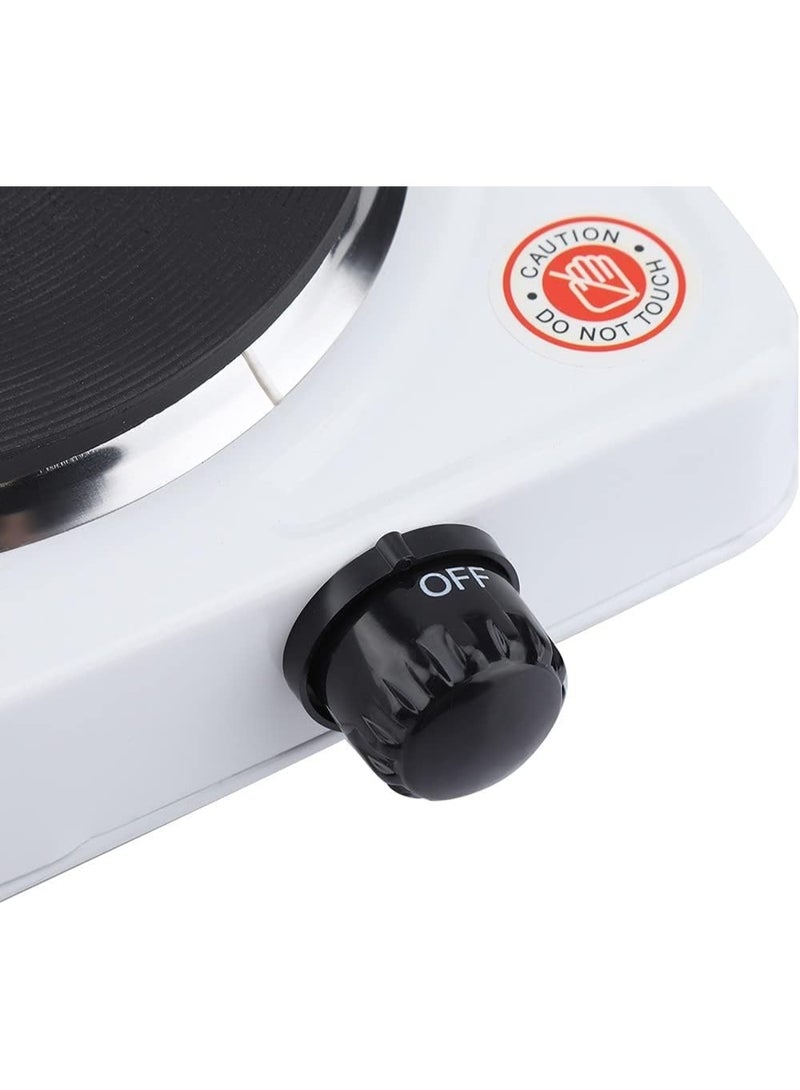 بوتاجاز مسطح كهربائي بعين واحدة  1000 وات  تصميم مدمج وسهل الحمل للاستخدام المنزلي والمكتبي - Image 4