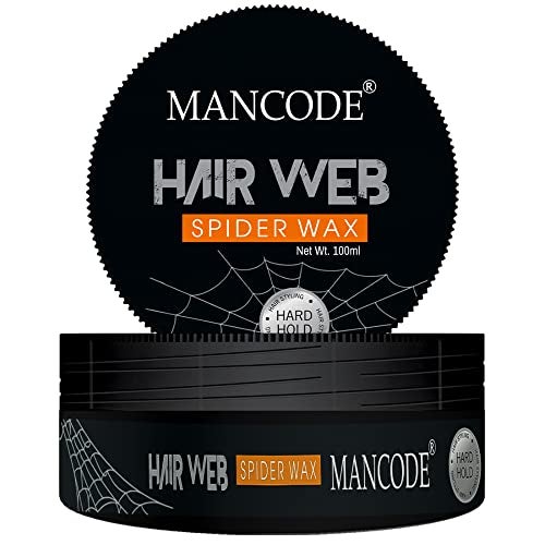 MAN CODE Mancode Spider Hair Web Wax for Men | 100ML | Extra Long-Lasting, Powerful 24-Hour Strong Hold | Enhances Hair Volume & Texture | Non-Sticky, Glossy & Stylish Look - Image 1