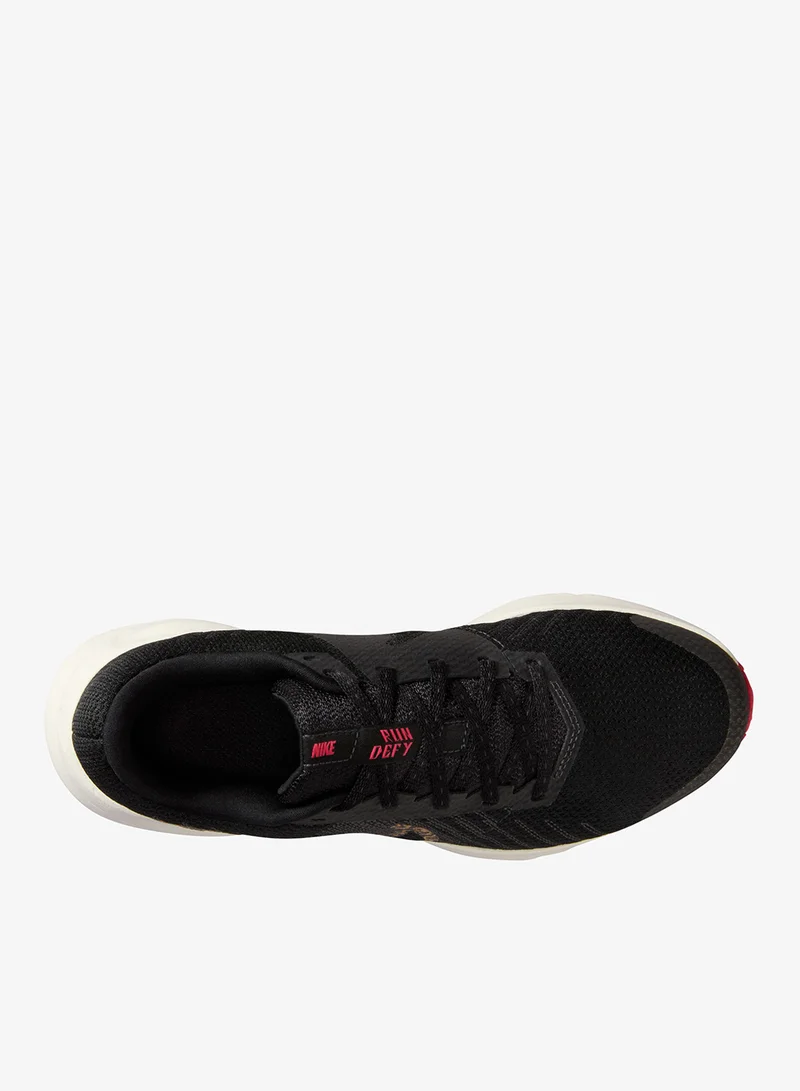 Nike BLACK/BRITISH KHAKI-SAIL-ANTHRACITE-FUSION RED Run Defy Print for Women | Best Price UAE
