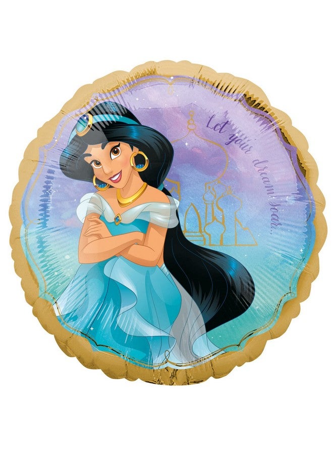 Amscan Instaballoons Jasmine Once Upon A Time Mylar Party Foil Balloon, 17", Multicolor