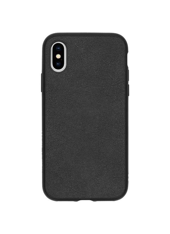 راينوشيلد حافظة هاتف واقية Solidsuit لهاتف Iphone Xs مصنوعة من الجلد والأسود  - Image 1