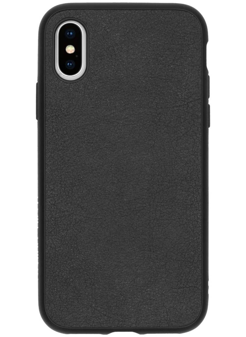 راينوشيلد حافظة هاتف واقية Solidsuit لهاتف Iphone Xs مصنوعة من الجلد والأسود  - Image 2
