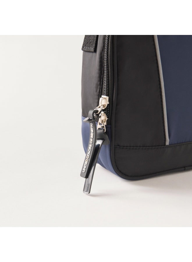 UNITED COLORS OF BENETTON Solid Lunch Bag in Navy and Black for Kids - Image 3