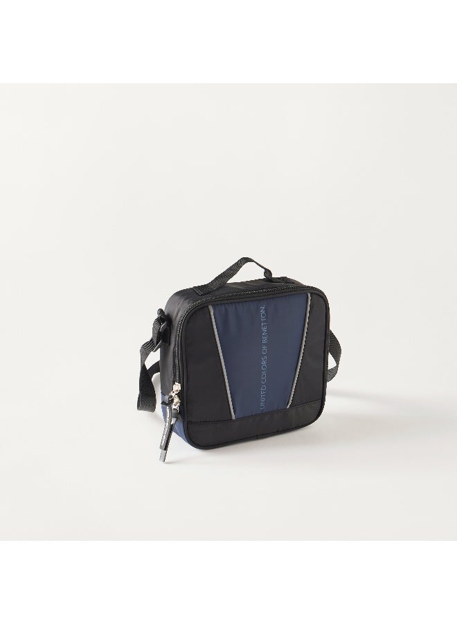 UNITED COLORS OF BENETTON Solid Lunch Bag in Navy and Black for Kids - Image 2