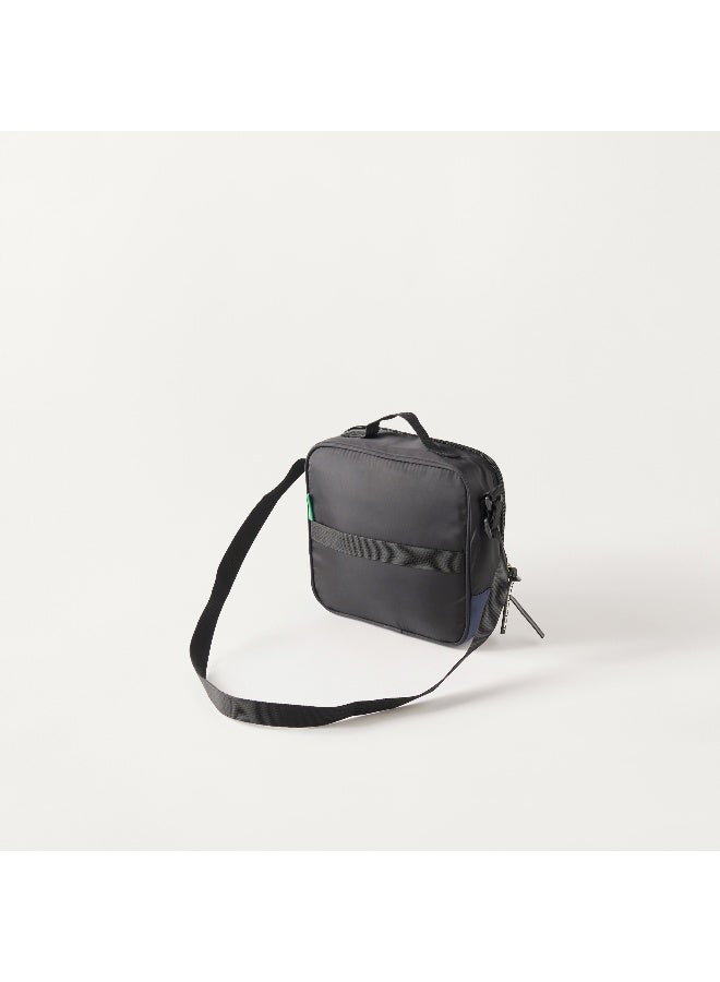 UNITED COLORS OF BENETTON Solid Lunch Bag in Navy and Black for Kids - Image 4