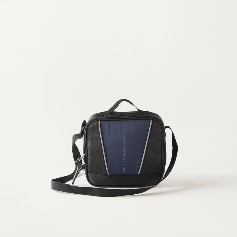 UNITED COLORS OF BENETTON Solid Lunch Bag in Navy and Black for Kids - Image 1