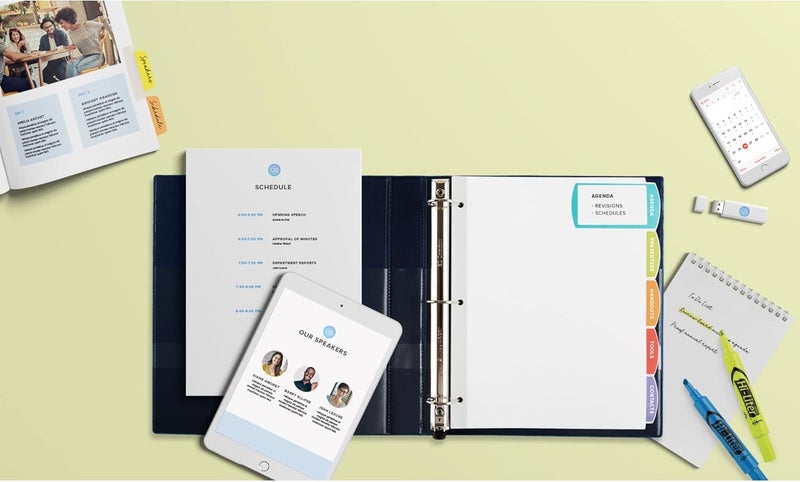 AVERY Big Tab Printable White Label Dividers with Easy Peel, 5 Tabs, 1 Set (14436) - Image 5