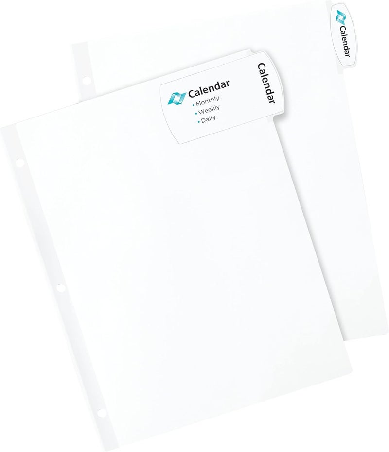AVERY Big Tab Printable White Label Dividers with Easy Peel, 5 Tabs, 1 Set (14436) - Image 2